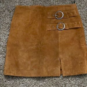 Suede Skirt